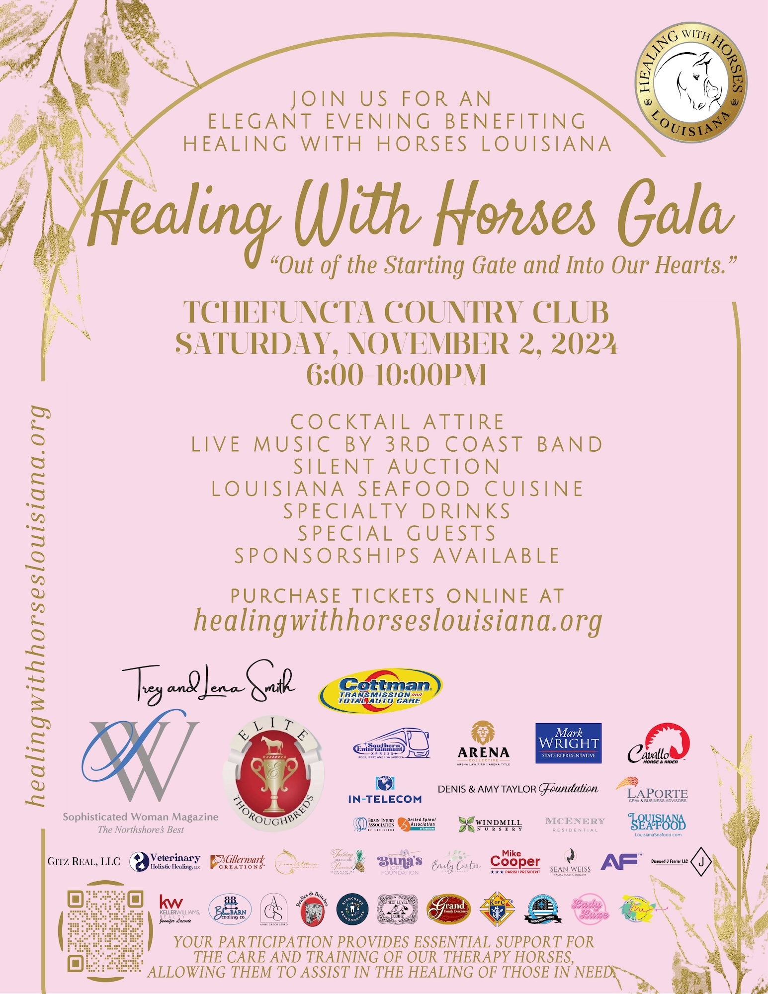 Healing With Horses Gala  Invitation